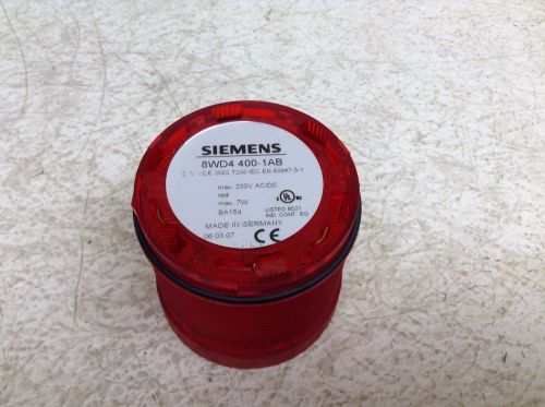 Siemens 8WD4 400-1AB Red Steady Stack Light 8WD4400-1AB 8WD44001AB