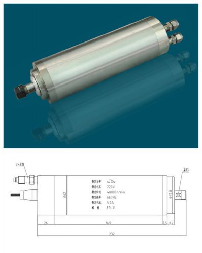 40000rpm 800w 0.8kw ER11 spindle motor&amp; 1.5KW 1phase 220v CNC kits