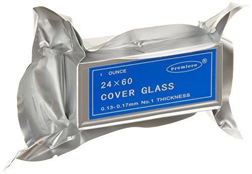 C &amp; A Scientific - Premiere Premiere 94-2460 Cover Glass, 24 x 60mm Size, No. 1
