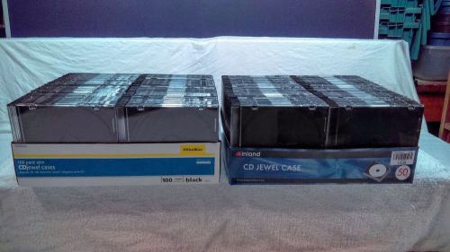 ** New ** 215 PC Black SLIM JCD JEWEL Cases