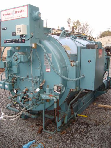 2003 CLEAVER BROOKS 60 HP FIRETUBE BOILER NAT GAS / OIL MODEL CB 200-60 125 PSI