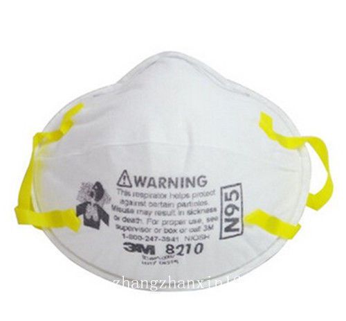 3M 8210 N95 Particulate Respirator Noseclip Adult Dust Mask 5 Pcs Set