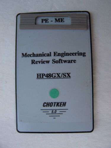 CHOTKEH 5.0 PE - ME mechanical engineering review software for the HP 48GX/SX