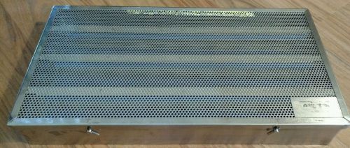 LRG. Karl Storz Stainless Instrument  Tray Storage Sterilization  20.4X10.7X2.8