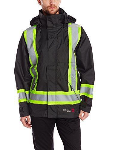 Viking professional journeyman trilobal rip stop fr bib jacket, black, 4xl for sale