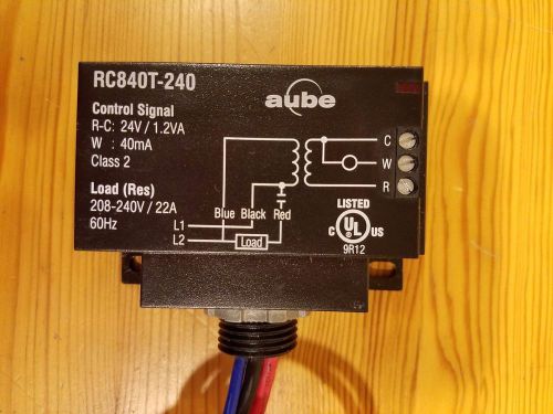 Aube rc840t relay - line voltage / low voltage with 24v transformer for sale
