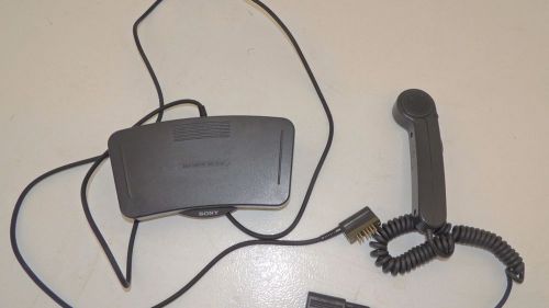 Pre-Owned SONY HU-80 HU80 Handheld Microphone Dictation &amp; fs-85 foot pedal