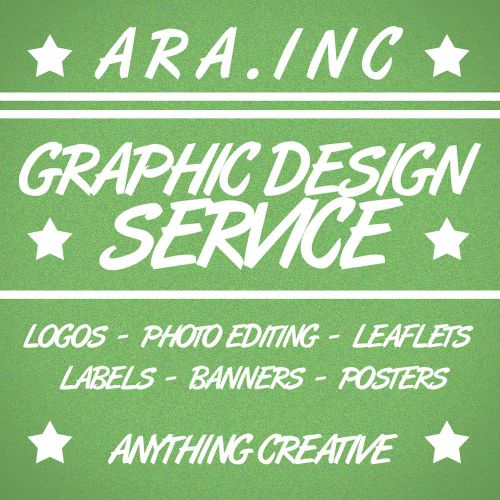 Graphic Design Service - Logos - Photo Editing - Leaflets - Posters - Anything!