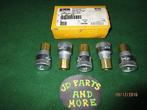 5- new parker twist lock,push to connect quick air coupler`s  tl-251-4fp  1/4npt for sale
