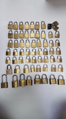 Collection of 62 Master Locks Locksmith Special Lock NO KEYS padlock padlocks