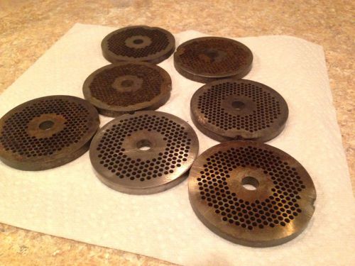 7  #22 Grinder Plates 1/8 Fits Hobart And Other #22