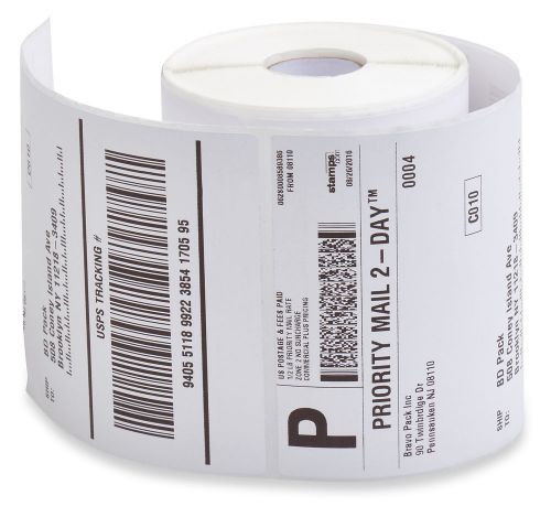 40 rolls 250 each 4x6 direct thermal labels zebra 2844 eltron zp450 rm for sale