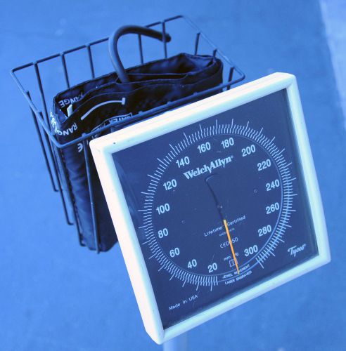 Welch &amp; allyn tycos blood pressure stand on casters, sphygmomanometer with cuff for sale