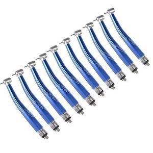 10 Pcs Dental Handpiece 4 Hole NSK Style High Speed Push Single Water Spray SHOP