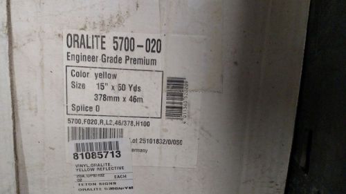 Oralite 5700-020  15&#034; 50 yards 378mm x46m yellow for sale