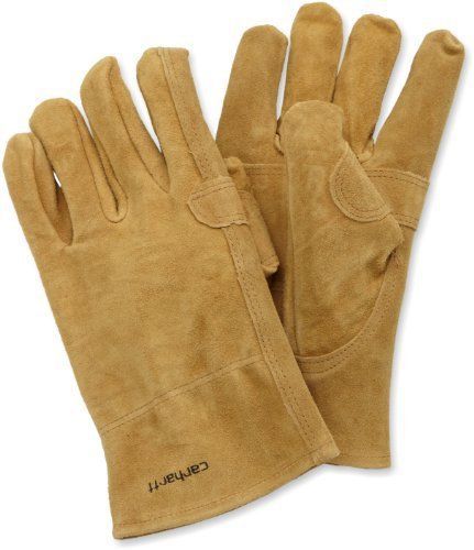 Carhartt Mens Leather Fencer Work Glove Brown Large New