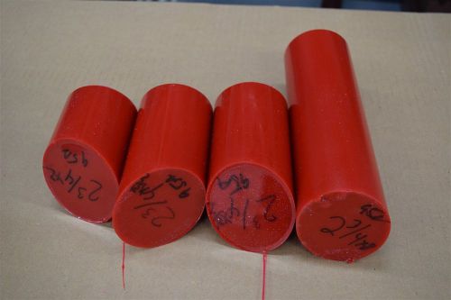 Urethane round assortment 95a durometer 2.75&#034;  red rod polyurethane k-prene for sale