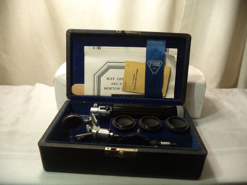 Vintage Bausch &amp; Lomb Ophthalmoscope Original Box Doctor Eye Ear Light Medical