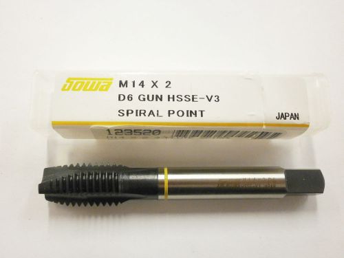 Sowa Tool M14 x 2 D6 Spiral Point Yellow Ring Tap CNC Style HSS 123-520 ST36