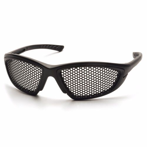 Pyramex SB76WMD Trifecta Safety Glasses Punched Steel Lens with Black Frame
