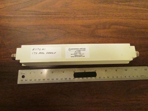 Microwave Circuits Inc. B11176M1 176-MHz Bandpass Filter N Connectors