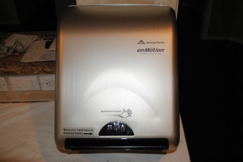 New stainless georgia-pacific enmotion 59466 automated touchless towel dispenser for sale