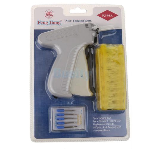 Standard Clothes Price Label Tagging Gun+6 Tagging Needle+800 Barb Yellow