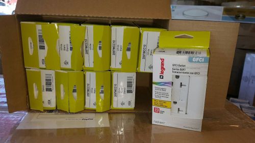 NEW IN BOX LEGRAND box. 10 pack  GFCI OUTLET (WHITE) #2097TRWCC10 20 AMP