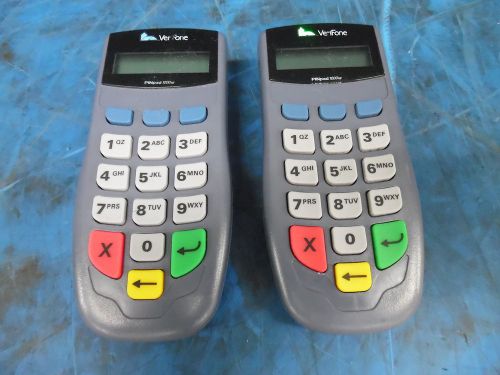 Lot of 2 verifone pinpad model: 1000se pn: p003-160-02 rev. f for sale