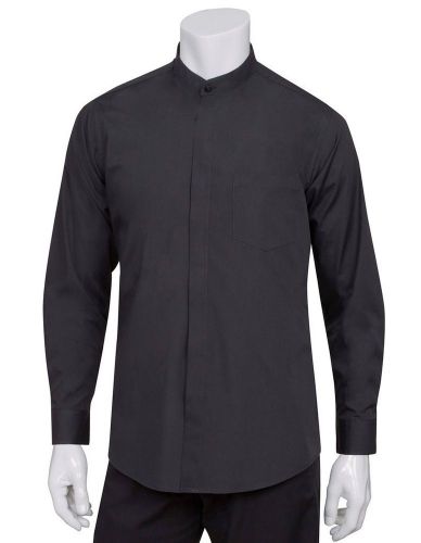 Chef Works B100-BLK-2XL Banded Shirt, Black, XX-Large
