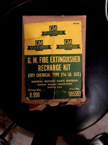 GM Fire Extinguisher Recharge Kit Dry Chemical NEW UNOPENED 985593 Accessories