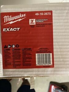 Milwaukee Exact 3”knockout Punch 49-16-2675 New In Bx