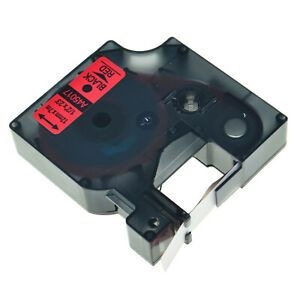 D1 45017 Black on Red Label Tape Compatible With DYMO LabelManager 120P Printer