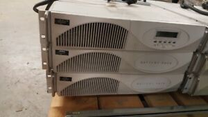 Lot of 2 Alpha rack mount UPS &amp; 4 Battery Expansion Arrays Pinnacle Plus 3000RM