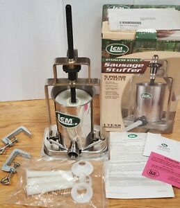 LEM 5 lb. Stainless Steel Vertical Stuffer Sausage Maker. Used Once!  READ!!!!