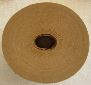 Reinforced, water activated Kraft tape, heavy duty, 3&#034; x 450&#039;,brown