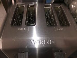 Waring Pro 4 Slice Commercial Toaster WT400 - Stainless - Works Great