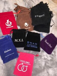 Lot Of 21 Mixed Color And Brand Jewelry Pouches