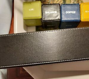 STAPLES Super Cool Colorful Inspirational Paperweight Cubes In   Leather Box FUN