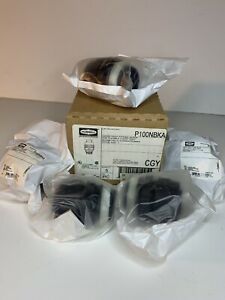 Hubbell P100NBKA 1&#034; Straight Connector Fitting Insulated Liquidtight Nylon Black
