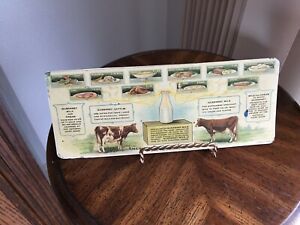     Milk Advertising Card GUERNSEY COW  Postcard Ship Fr !