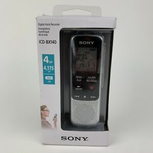 Official Sony Digital Voice Recorder 4GB [ Model ICD-BX140 ] NEW