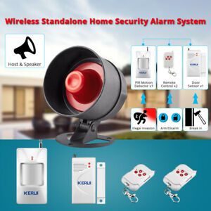KERUI Wireless Home Burglary Security Strobe Alarm Siren System Sensor Detector