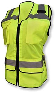 Radians SV59W Ladies Heavy Duty Surveyor Safety Vest with Plan and Tablet Pocket