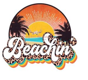 Beachin Sublimation Transfer Ready to Press