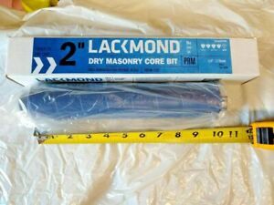 Lackmond 2” Dry Diamond Core Drill Bit for Hard Concrete Masonry 5/8&#034;-11 Threads