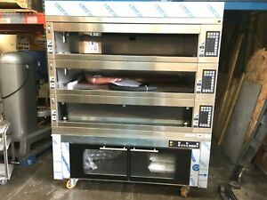 Miwe 3 Deck Bakery Oven Proofer Combo w/ Stones