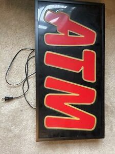 LARGE Light Up  Sign Bright Restaurant Shop Store 26.5&#034; X 13.5&#034;  90’s Style Rare