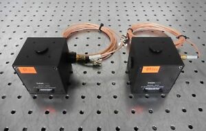 G176864 Lot (2) ThorLabs IS200 2&#034; Integrating Spheres 3-Port w/ Connecting Cable