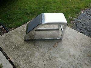 CLASSIC MODERN SHOE FITTING STOOL by SHELBY WILLIAMS, US MADE, CHROME ,VGC